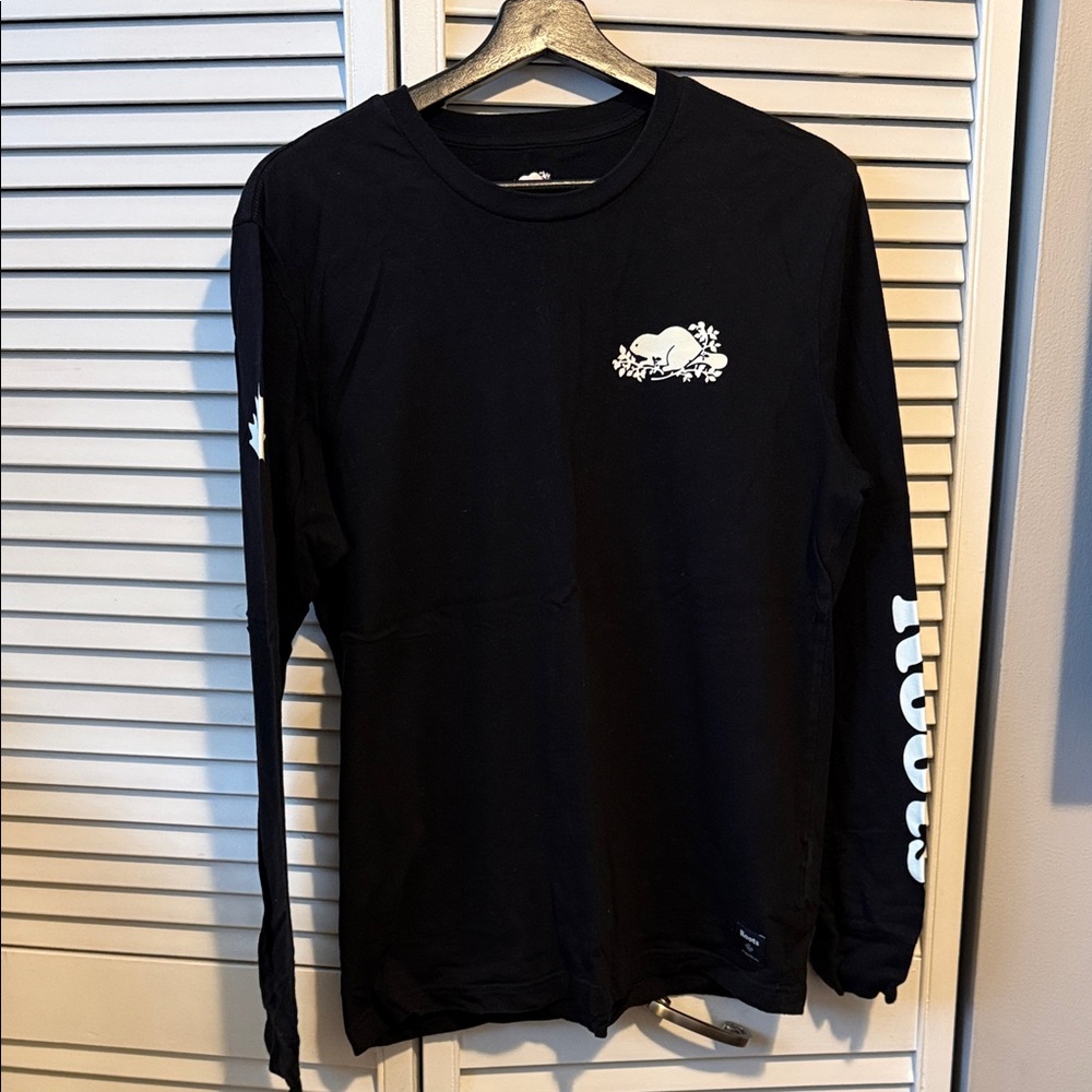 Black Long-Sleeve Graphic Men’s Shirt